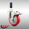 Service Caster 4 Inch 316SS Red Poly Swivel 3/4 Inch Expanding Stem Caster Lock Brake SCC SCC-SS316TTLEX20S414-PPUB-RED-34 - alternate 5